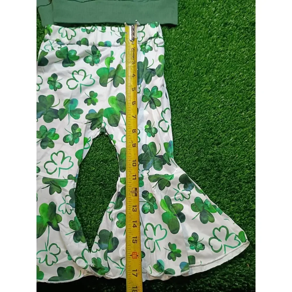 Festive Green Lucky Babe St. Patrick's Day 2-Piece Outfit Set
